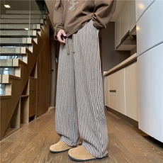 秋季新款潮流条纹设计百搭宽松休闲裤卫裤B315-K835-特p35控68，男装休闲裤，电商B315