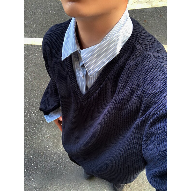 特P75无差价新款时尚潮流百搭假两件长袖卫衣-HW3587男模夜景,男装卫衣,电商A003