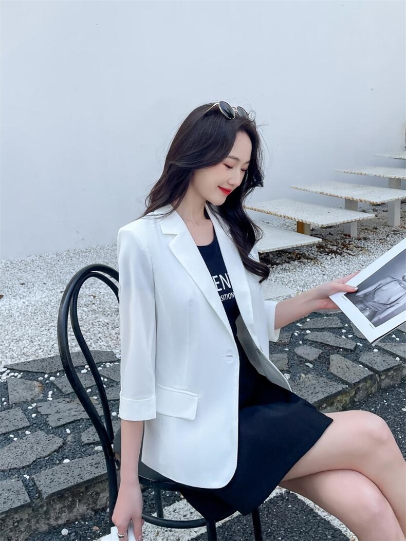 【现货】淑女修身春夏款小西装，女装西装，水锦红