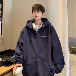 美式全棉400克连帽开衫宽松百搭休闲卫衣同步常规KS502-P50图片