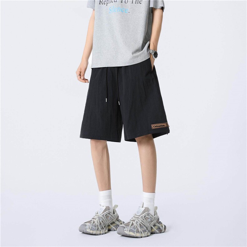 休闲短裤，抖音得物现货，可送样，A061-MK22103-特P25-模特图,男装牛仔裤,电商A061