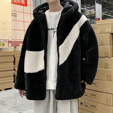 原宿风新品秋冬连帽韩版慵懒学生情侣棉衣棉服男装W247-P60，男装棉衣，星座512-2