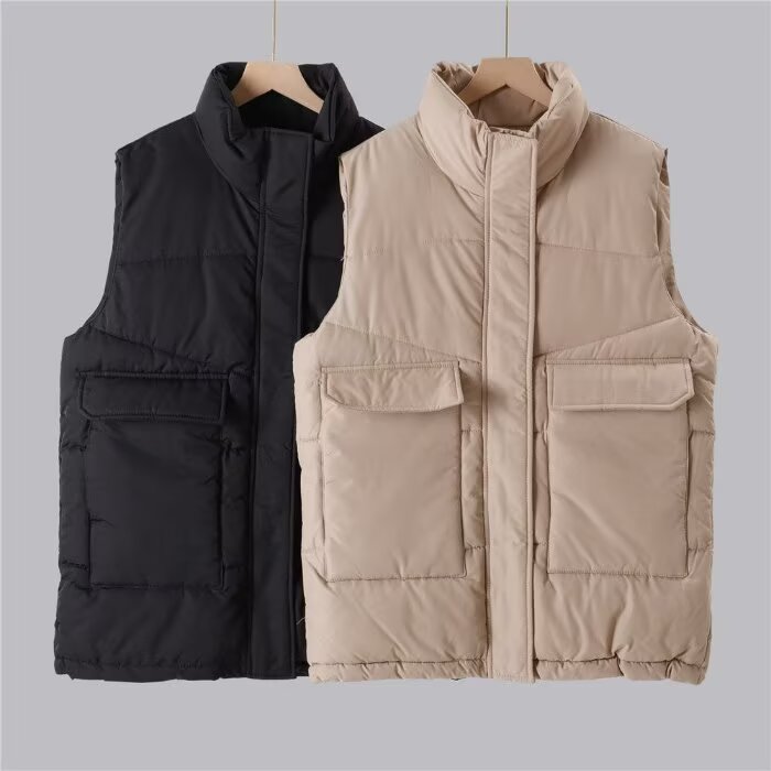 韩版港风东大门大码羽绒服女冬装新款宽松加厚大口袋马甲棉服外套,男装背心/马甲,星座1210-1
