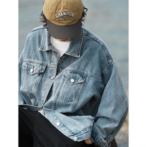 25款抖音品质牛仔夹克宽松韩版工装潮流水洗外套N991/P98/158图片