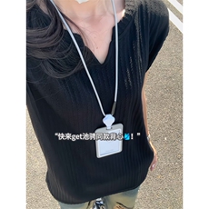 XZ809A/BXXX02/特P14不缺货肌理感美式V领坎肩背心T恤，男装背心/马甲，星座809A(原222-1)