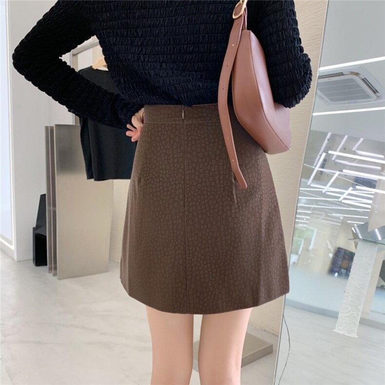 【现货】豹纹皮短裙，其它，NIY