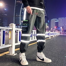 2021秋冬新款多口袋反光条工装裤A222B-5098，男装休闲裤，星座304A-1