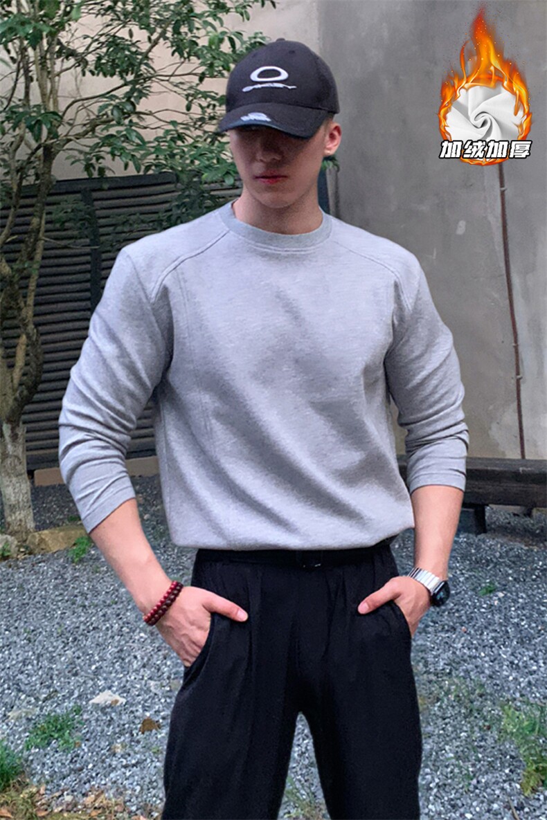 2025HT25719加绒硬汉风大码圆领长袖T恤M-5XHT25946-特P24,男装T恤,电商A022