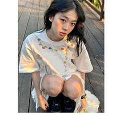 小青年妮家纯棉短袖体ti桖男街头重磅衣服白t恤上衣HTX191，男装T恤，星座208-5