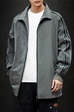JK2005/P45春装新男士开衫宽松立领夹克男棒球服大码外套男控价69，男装夹克，电商A141
