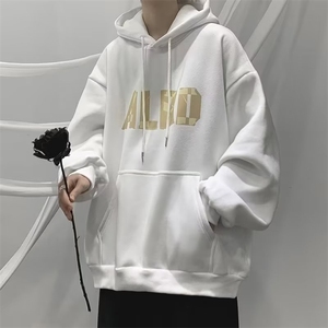 春秋潮牌ins宽松上衣男oversize高街设计感圆领卫衣 W5044-P26图片