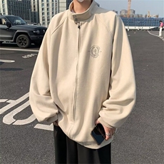 F697P65立领青少年复古拼接刺绣夹克中领廓形插肩袖外，男装夹克，星座512-6