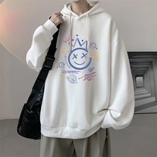 连帽卫衣男大码运动服帽衫外套WY2180-P35加绒款-P40，男装卫衣，电商A040
