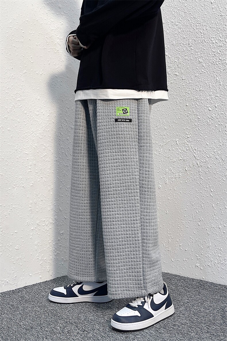 现货男装宽松秋冬四季款抽绳束脚休闲裤松紧腰卫裤DM78-P50,男装休闲裤,电商D321-1
