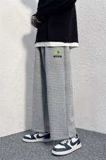 现货男装宽松秋冬四季款抽绳束脚休闲裤松紧腰卫裤DM78-P50，男装休闲裤，电商D321-1
