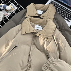 加绒加厚冬款男棉衣工装拉链口袋面包服保暖棉袄外套MY16P85，男装棉衣，星座1013-1