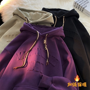 冬天加绒加厚钢印宽松卫衣 YT04 P65 控79图片