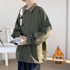 棉衣港风宽松多口袋加厚休闲工装棉服外套A338-1/MF26/P120控168，男装棉衣，电商D325