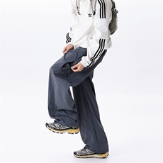 春季新款现货男女同款直筒休闲裤DSA157B-K2618-P50，男装休闲裤，电商A157B