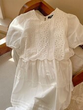 【现货】韩双层镂空连衣裙，女装连衣裙，欧尼蒂