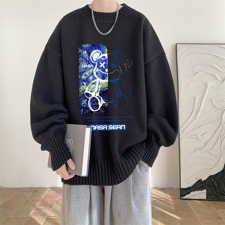 半高领毛衣男士大码针织衫男毛线衣男M18290-P45加绒款-P65,男装针织衫/毛衣,电商A040