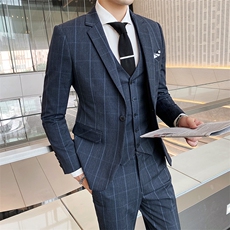 个性帅气男装西服套装三件套礼服商务高品质W2038-P295，男装西服套装，星座1012
