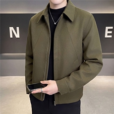 春款2026轻熟风抖音纯色休闲立领夹克店主风A236-JK628-P125，男装夹克，电商A236