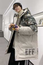 情侣风冬季新款70%白鸭绒中长款连帽羽绒服男XZ109-Y2222-P218，男装羽绒服，星座109