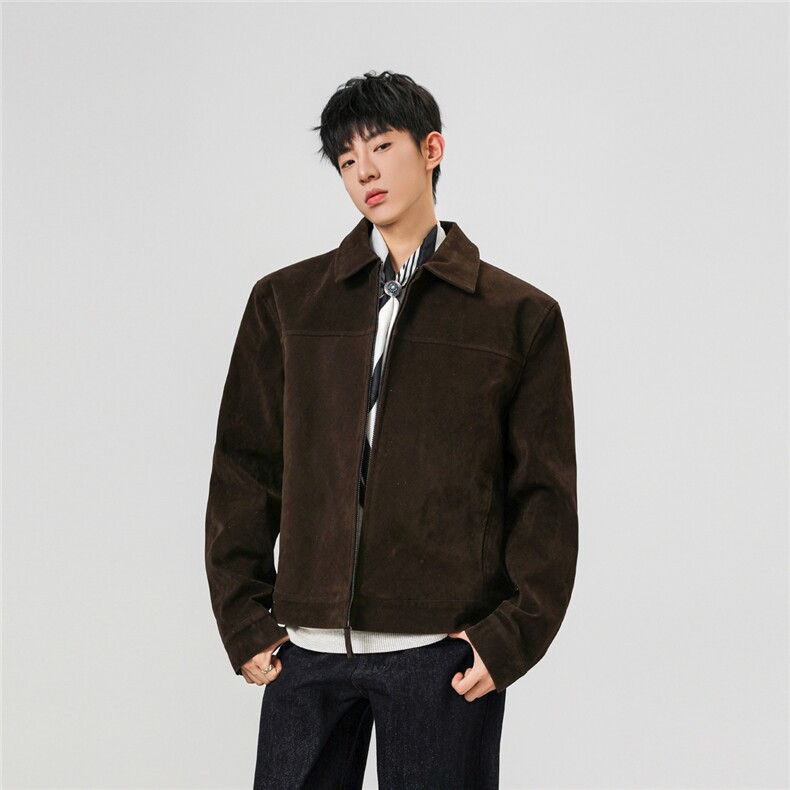 2026春季新款版型超好@！！进口翻毛皮绒夹克JK915-批80-控138,男装夹克,电商A072