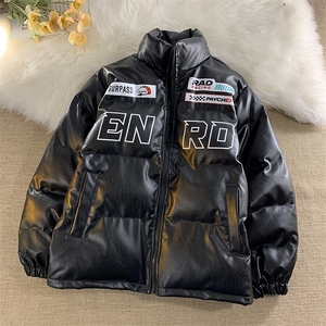 EQ156 机车服皮棉衣外套男冬季防风赛车服加厚棉服潮牌 P118图片