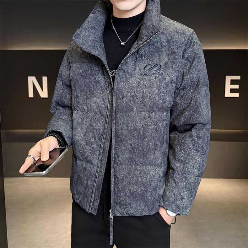 标90男休闲立领羽绒服图案面包服外套上衣A329-YR2567-P255,男装羽绒服,电商A329