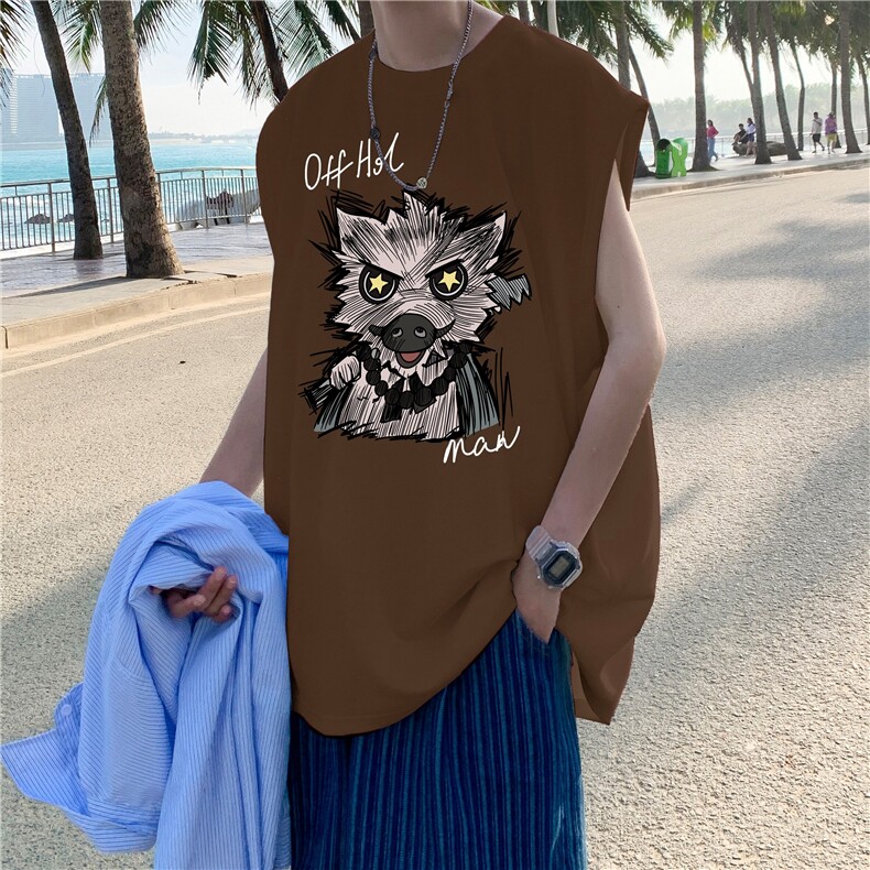 量大图低自动【有货】纯棉背心HD019-1-BX25116-P20，男装背心/马甲，电商019-1