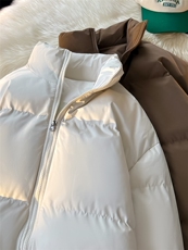 ！2025新款加厚棉服冬季纯色情侣立领棉衣CM88882-P60特，男装棉衣，星座815A