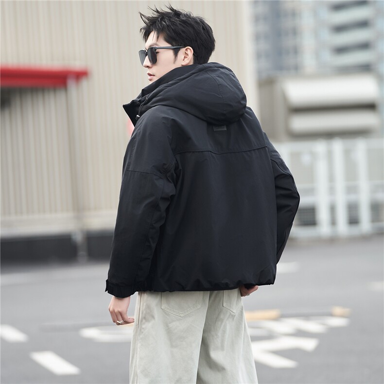 M-3XL B353 9938 P220 黑连帽2025冬羽绒服【标50控活动价328】图片