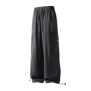 冰丝工装口袋可束脚休闲裤K042立体92%聚酯纤维8%氨纶(S-2XL)TP27图片