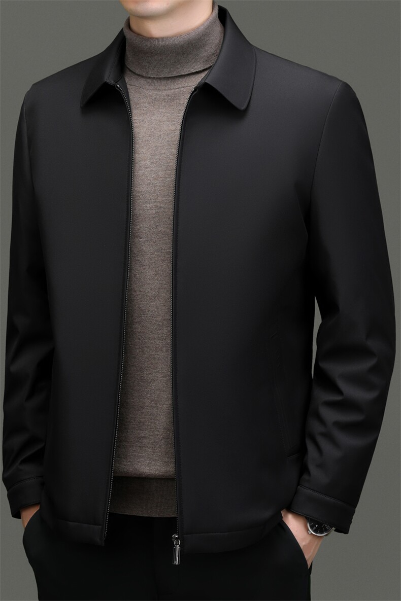 BN23793钱塘2020-2冬季商务休闲厚款中年男士90鹅绒羽绒服P185,男装羽绒服,钱塘207-2