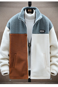 2024冬季加绒加厚棉服羊羔绒百搭保暖ins外套男MY104P105控价138图片