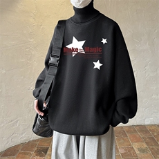 8XL高领毛衣男大码胖子堆堆领打底羊毛衫GM45379-P45加绒款-P65，男装T恤，电商A040