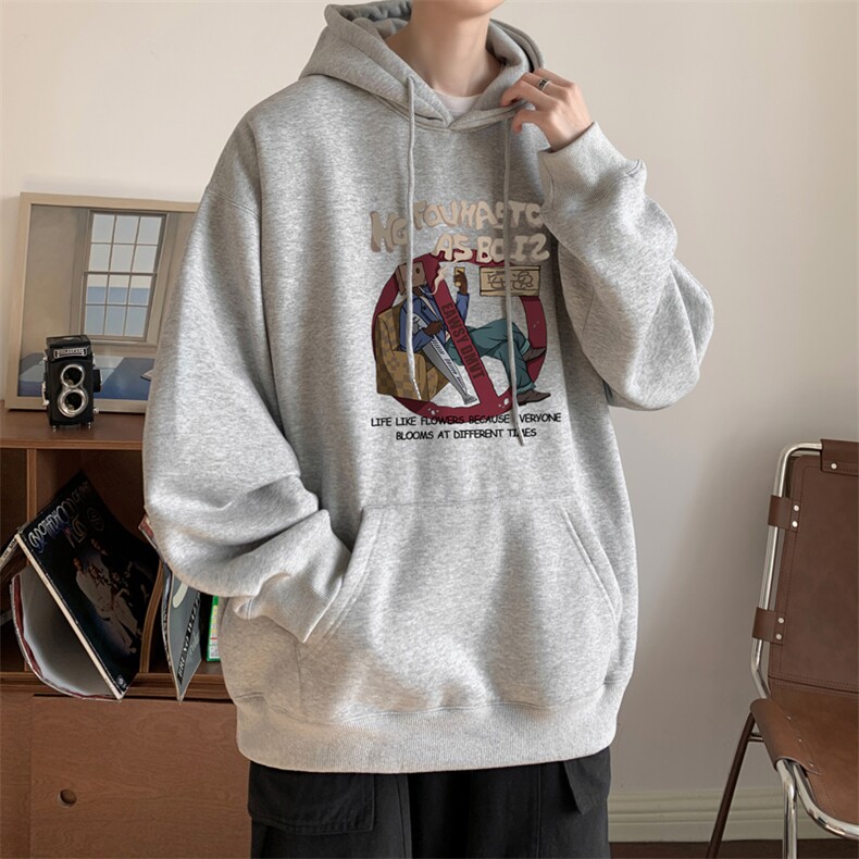 ！连帽圆领卫衣男装港风帽衫男LM154-P35,男装卫衣,电商B367