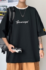 夏季男士短袖T恤简约纯色宽松TC2006-P25，男装T恤，星座717