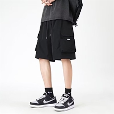 美式工装裤夏季暗黑多口袋短裤运动休闲五分裤子DK114-310B-1-P30，男装牛仔裤，星座310B-1