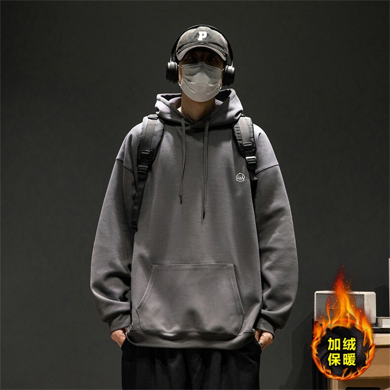 重磅华棉复合连帽卫衣加绒加厚WJ4338-特P47/常规W4266-特P42,男装卫衣,电商A007