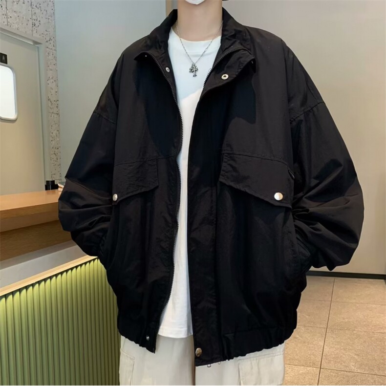 港风J工装大口袋冲锋衣夹克外套登山服1253-P63,男装夹克,星座910-5
