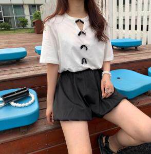 夏季新款韩版蝴蝶结上衣，女装，邱小姐
