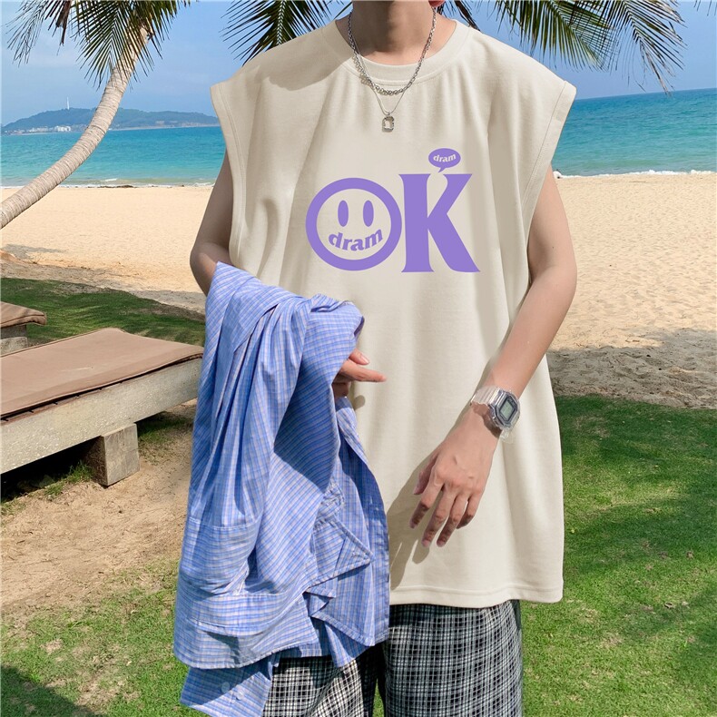 量大图低自动【有货】纯棉背心HD019-1-BX2521-P20，男装背心/马甲，电商019-1