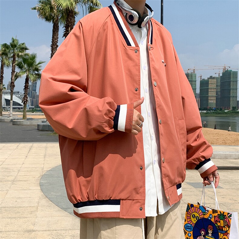 新款上市潮牌男女春季上衣宽松休闲夹克外套CYJK2126-P45,男装夹克,电商A128