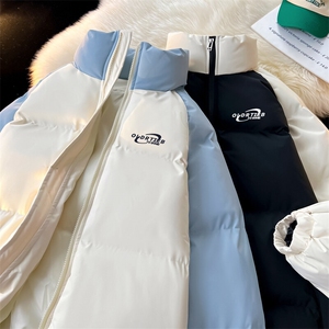 现货 抖音得物可供视频 三防加厚羽绒拼接棉衣外套面包棉服 86631图片