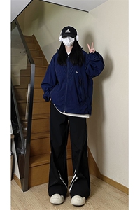 港风大码日系夏季男女情侣款连帽夹克防晒服 XZ213-FS998-P55控78图片