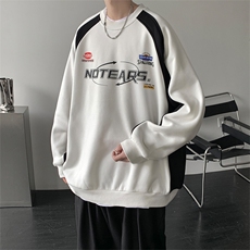 春季新款美式高街机能风卫衣男重工插肩撞色MY02398-P58，男装卫衣，星座308B-2