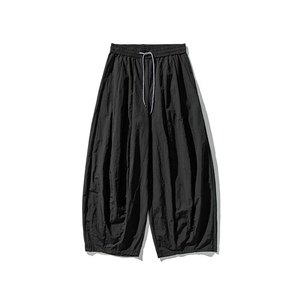 夏季新款 大码日系宽松休闲直筒阔腿裤情侣港风美式轻薄 K288/P60图片